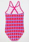 Maillot de bain maille recyclée SPF40+ ethnique chat pastèque multicolore - Cat Zoe