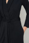 Peignoir modal col à revers ceinture noir - selected! premium inspiration