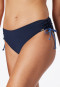 Bandeau underwire bikini soft cups variable straps midi briefs adjustable sides midnight blue - Ocean Swim