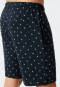 Bermuda shorts fine interlock palms dark blue - Mix & Relax
