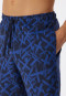 Bermuda coton bio bleu nuit imprimé - Mix+Relax