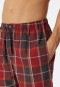 Bermudashort geweven stof biologisch katoen geruit terracotta - Mix+Relax