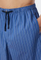 Bermudashort geweven stof biologisch katoen strepen aqua - Mix+Relax