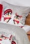 Bed linen 2-piece owls multicolored patterned - Feinbiber