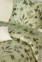 Bedlinnen 2-delig groen met bloemenpatroon - Satin