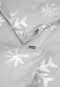 Parure de lit 2 pièces, flocons de neige, gris à motifs - flanelle castor
