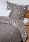 Bed linen 2-piece stars anthracite patterned - Feinbiber
