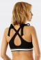 Bikini-bustiertop uitneembare cups verstelbare bandjes zwart  California Dream