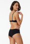 Bikini Hipster avec dentelle, noir - Pure Cotton