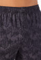 Boxershorts Interlock gemustert kohle - Fine Interlock