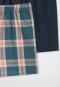 Boxershorts geweven stof 2-pack ruitjes nachtblauw/ meerkleurig - Boxershorts multipacks