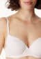 Reggiseno con ferretti, coppe e pizzo, di colore bianco - Pure Cotton