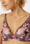 Reggiseno con ferretto in pizzo color bacca - Summer Floral Lace