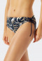 Bügel-Bikini Softcups variable Träger Blätterprint Midi-Slip verstellbare Seiten mehrfarbig - Californian Safari