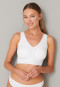 Bustier Microware removable pads white - Invisible Soft