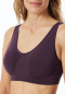 Bustier seamless herausnehmbare Pads pflaume - Classic Seamless