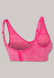 Bra seamless removable cups pink heather - Active Mesh Light