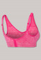 Bustier Seamless herausnehmbare Pads pink meliert - Active Mesh Light