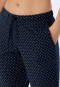 Broek 3/4-lengte stippen donkerblauw - Mix+Relax