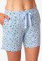 Pantalon court bleu clair imprimé - Mix+Relax