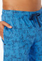 Korte broek indigo patroon - Mix+ Relax