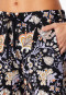 Hose kurz Palmen Blumen schwarz - Mix+Relax