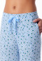 Pants long cuffs flowers leopards light blue - Mix+Relax