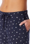 Lange broek manchetten donkerblauw stippen - Mix+ Relax