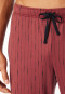 Long burgundy printed pants - Mix+Relax