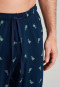 Pantalone lungo in fine interlock con anatra di colore blu notte - Mix + Relax