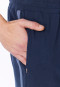 Langere broek met fijne fijnrib-manchetten, warm, deep sea blue - Mix+ Relax