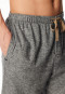 Hose lang Flanell dunkelgrau-meliert - Mix+Relax
