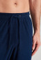 Pantalone in spugna con polsini di colore blu notte - Mix+Relax