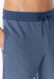 Langere broek met jacquardmanchetten in faded denim - Mix+ Relax
