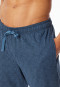 Hose lang Jersey Bündchen atlantikblau gemustert - Mix+Relax