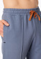 Hose lang Sweat-Qualität blaugrau - Mix+Relax