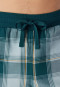 Hose lang Webware eisblau kariert - Mix+Relax