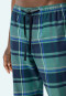 Hose lang Webware kariert mineral/blau - Mix+Relax