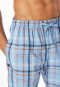 Hose lang Webware pacific blue kariert - Mix+Relax