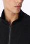 Jas met lange mouwen, dubbelrib, oversized, ritssluiting, warm, zwart - Mix+ Relax