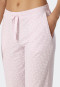 Loungehose 3/4-lang Modal Bündchen Punkte powder pink - Mix+Relax
