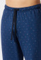 Pantalon d'intérieur long interlock fin lettres bleu - Mix + Relax
