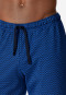 Loungehose lang Feininterlock Organic Cotton gemustert aqua - Mix+Relax