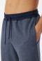 Lounge pants long fleece cuffs midnight blue - Mix & Relax