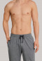 Loungehose lang Jersey Bündchen dunkelgrau meliert - Mix & Relax Cotton