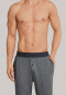 Loungehose lang Jersey Bündchen dunkelgrau meliert - Mix & Relax Cotton Modal