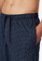 Loungehose lang Jersey dunkelblau-gemustert - Mix+Relax