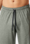 Loungehose lang Jersey khaki gemustert - Mix+Relax