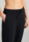 Lounge pants long modal cuffs black - Mix + Relax