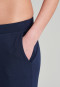 Loungehose lang Modal Marlene-Schnitt blau - Mix+Relax